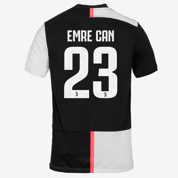 Camiseta Juventus NO.23 Emre Can 1ª 2019-2020 Blanco Negro